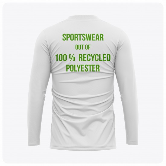 Men's Long Sleeve  V-Neck Recycled T-Shirt 