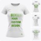 Woman Short Sleeve  Round Collar Recycled T-Shirt 