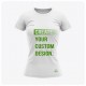 Woman Short Sleeve  Round Collar Recycled T-Shirt 