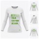 Woman Long Sleeve  Round Collar Recycled T-Shirt 
