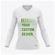 Woman Long Sleeve V-Neck Recycled T-Shirt 