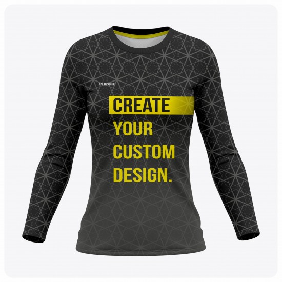 Woman Long Sleeve  T-Shirt - Full Custom Pro
